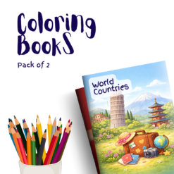 World Countries – 2 Coloring Books