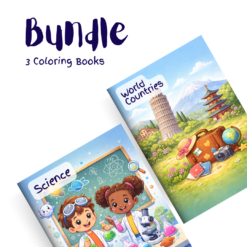 Discovery Across the Map Bundle – 3 Coloring Books